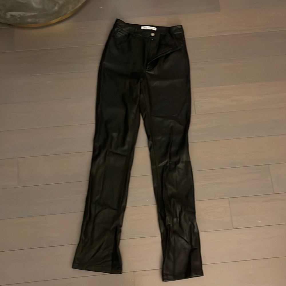 Zara Leather Pants - Size 04